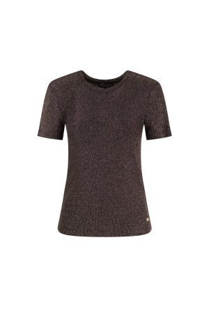 Elvira Casuals Elvira Casuals top vickey e5 25-017 T-shirt Korte mouw 1001 bronzed 1001 Bronzed