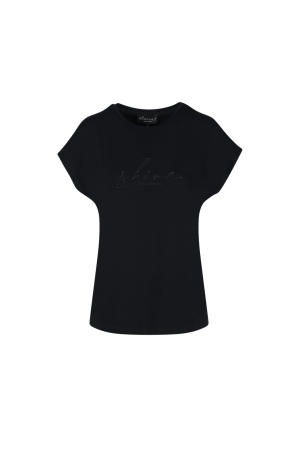 Elvira Casuals Elvira Casuals t-shirt shine e5 25-025 T-shirt Korte mouw 4 black 4 Black