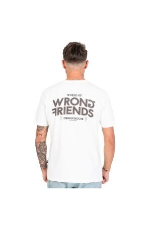 Wrong Friends Wrong Friends zamora t-shirt wf1245 Print T-shirts coconut white