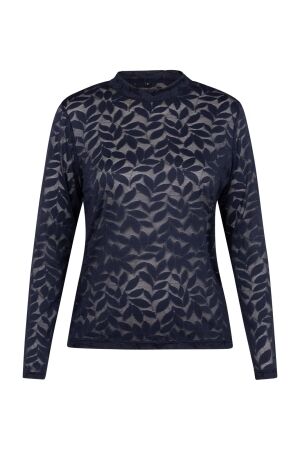 Studio Anneloes Studio Anneloes reagan lace top 13362 T-shirt Lange mouw 6900 dark blue