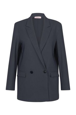 Studio Anneloes Studio Anneloes dokus bnd pinstripe blazer 13388 Blazers 9869 antraciet/dark blue