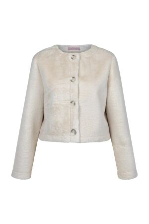 Studio Anneloes Studio Anneloes blaze furry jacket 13393 Jackets 1700 ecru
