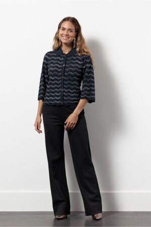 Studio Anneloes Studio Anneloes jacy sequins cardigan 13402 Vest 9800 antraciet