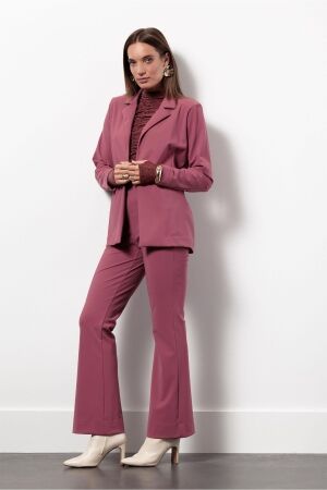 Studio Anneloes Studio Anneloes flair bonded trousers 13350 Flared 4500 vintage berry