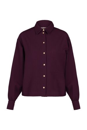 Studio Anneloes Studio Anneloes melani waffle blouse 13377 Blouse 3800 blackberry