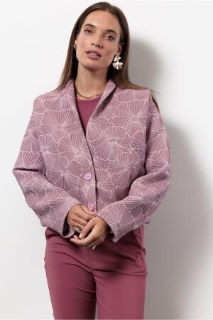 Studio Anneloes Studio Anneloes estella jacquard jacket 13381 Jackets 4500 vintage berry