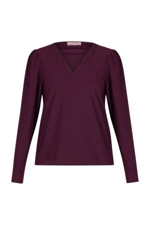 Studio Anneloes Studio Anneloes lola top 13372 T-shirt Lange mouw 3800 blackberry