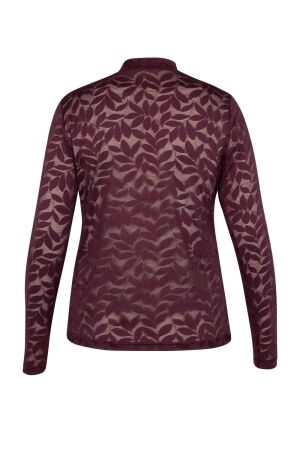 Studio Anneloes Studio Anneloes reagan lace top 13362 T-shirt Lange mouw 3800 blackberry