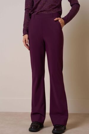 Studio Anneloes Studio Anneloes flair bonded trousers 13350 Flared 3800 blackberry