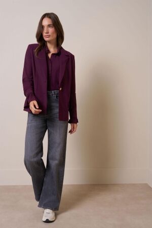 Studio Anneloes Studio Anneloes mari bonded blazer 13352 Blazers 3800 blackberry