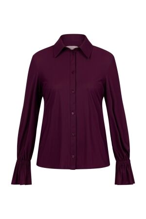 Studio Anneloes Studio Anneloes duna ruffle blouse 13357 Blouse 3800 blackberry