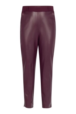 Studio Anneloes Studio Anneloes anne faux leather trousers 13363 Broek 3800 blackberry