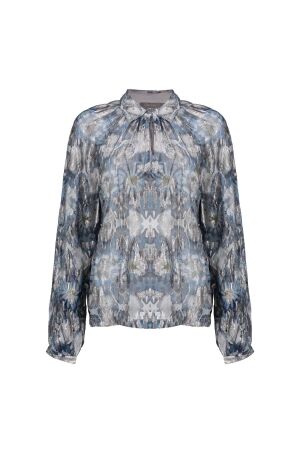 Geisha Geisha blouse 53850-81 Blouse 625 blue/silver