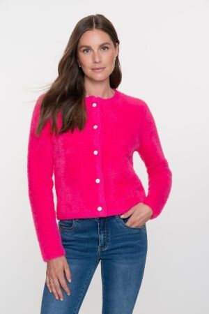 Geisha Geisha cardigan hairy 54807-10 Trui 420 pink