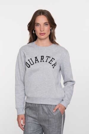 Geisha Geisha sweat quarter 52839-41 Sweater 925 grey/black