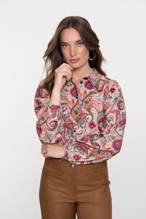 Geisha Geisha blouse 53949-20 Blouse 715 beige/soft pink 715 beige/soft pink