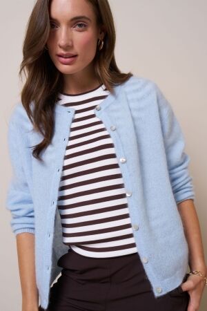 Studio Anneloes Studio Anneloes bibi mohair cardigan 13457 Vest 7000 pastel blue