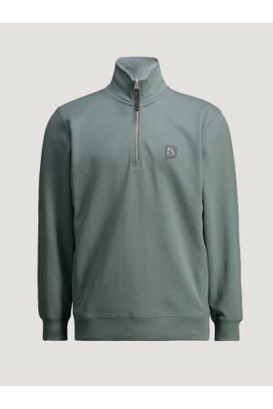 Chasin Chasin ryder zip-up Sweater e5000 - balsam green