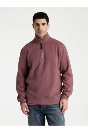 Chasin Chasin ryder zip-up Sweater e4015 - rose taupe