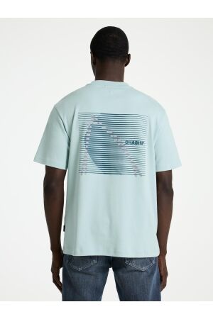 Chasin Chasin ido tee Print T-shirts e62 - m.blue