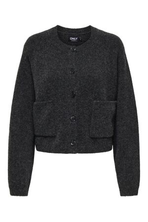 Only Only onlpiemonte l/s cardigan knt noos Vest dark grey melange