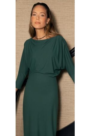 Studio Anneloes Studio Anneloes ineke ls dress 13405 Jurk 7800 bottle green