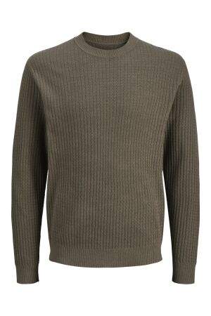 J&J Premium J&J Premium jprblubarkley knit crew neck ch ln Trui crocodile