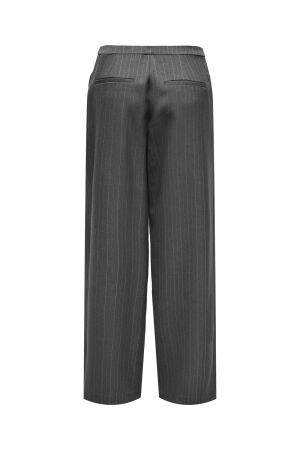 Only Only onlaggie life mw pinstripe wide pant tlr Broek dark grey melange