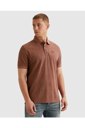 PME Legend PME Legend fine pique aop ppss2602852 Poloshirts 4085 roan rouge