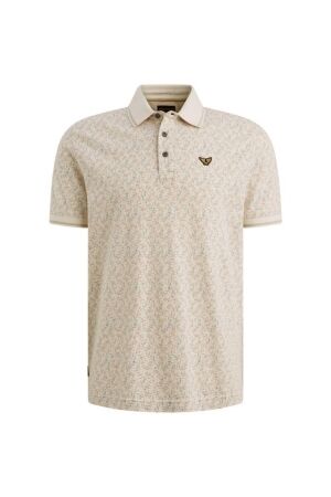 PME Legend PME Legend fine pique aop ppss2602852 Poloshirts 7013 bone white
