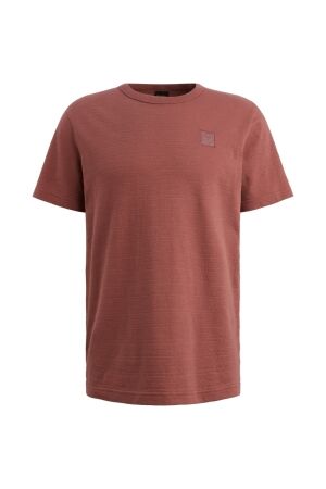 PME Legend PME Legend jacquard striped ptss2602563 Print T-shirts 4085 roan rouge
