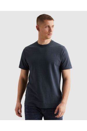 PME Legend PME Legend jacquard striped ptss2602563 Print T-shirts 5116 mood indigo