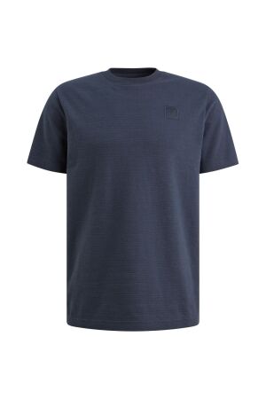 PME Legend PME Legend jacquard striped ptss2602563 Print T-shirts 5116 mood indigo
