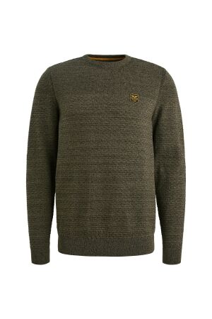 PME Legend PME Legend cotton mouline (organic) pkw2510300 Trui 6389 dusky green