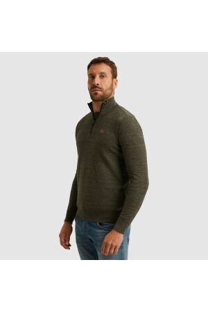 PME Legend PME Legend cotton mouline (organic) pkw2510301 Trui 6389 dusky green