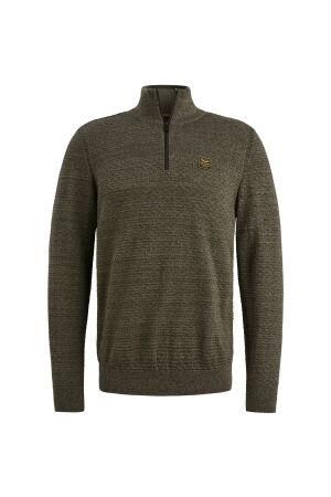 PME Legend PME Legend cotton mouline (organic) pkw2510301 Trui 6389 dusky green
