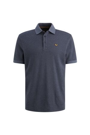 PME Legend PME Legend 2 tone textured stripe ppss2603862 Poloshirts 5278 graphite