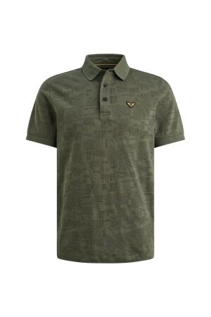 PME Legend PME Legend jacquard jersey ppss2603883 Poloshirts 6150 thyme