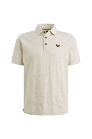 PME Legend PME Legend jacquard jersey ppss2603883 Poloshirts 7013 bone white