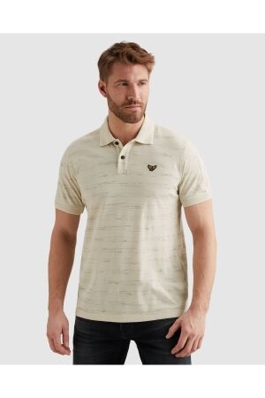 PME Legend PME Legend injected popcorn pique ppss2603885 Poloshirts 7013 bone white