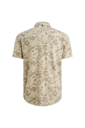 PME Legend PME Legend skynight s/s aop desert flower on ctn jersey pique Overhemd 7011 birch