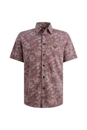 PME Legend PME Legend skynight s/s aop desert flower on ctn jersey pique Overhemd 4323 moonscape
