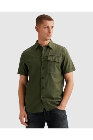 PME Legend PME Legend wrenchmen s/s cotton slub cargo psis2603268 Overhemd 6150 thyme