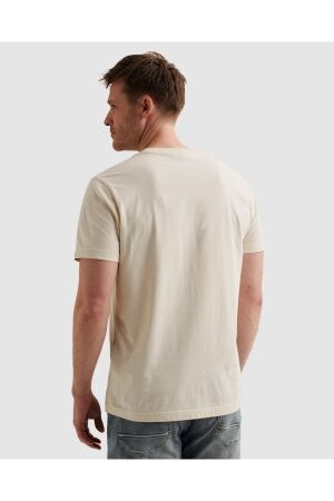 PME Legend PME Legend single jersey print ptss2603554 Overhemd 7013 bone white