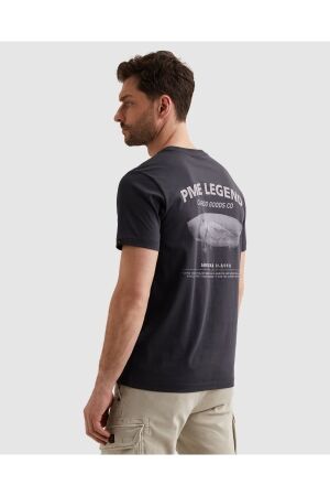 PME Legend PME Legend single jersey back graphic ptss2603571 Print T-shirts 5278 graphite