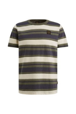 PME Legend PME Legend slub striped jersey ptss2603589 Print T-shirts 6150 thyme