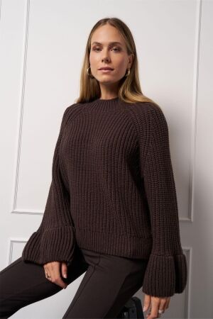 Studio Anneloes Studio Anneloes colly chunky pullover 13306 Trui 8700 espresso