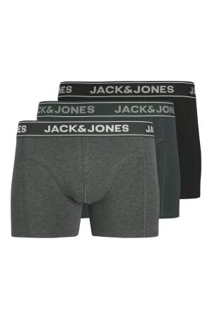 Jack & Jones Jack & Jones jacblack friday trunks 3 pack Boxershorts dark grey melange