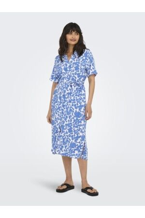 Only Only onlyasmin s/s shirt dress wvn noos 15357241 Jurk 4865074 cloud dancer tania flower 4865074 Cloud Dancer TANIA FLOWER