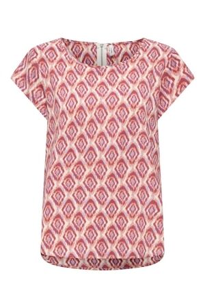 Only Only onlvic s/s aop top noos wvn 15161116 T-shirt Korte mouw 4966159 equestrian red warm tiles